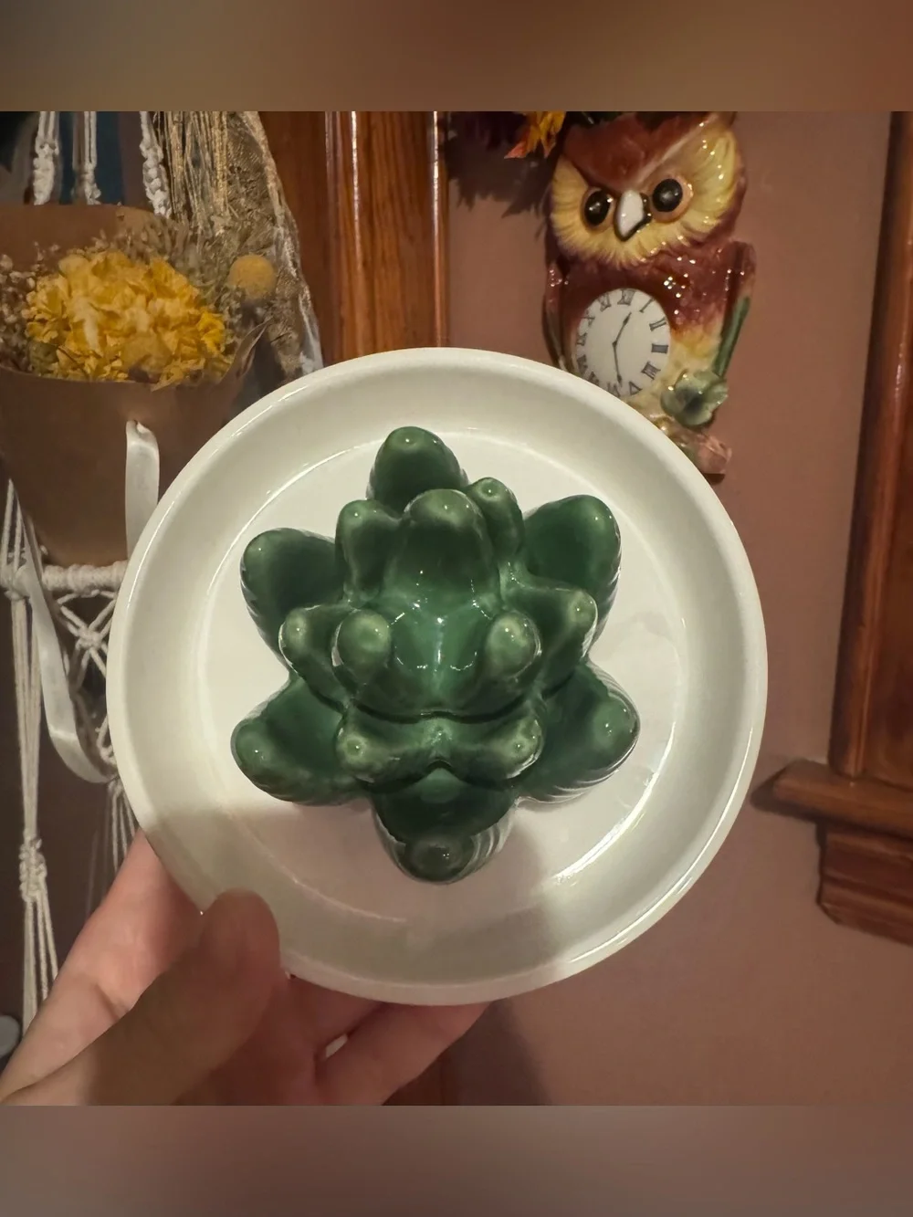 Ceramic Aloe Ring Holder